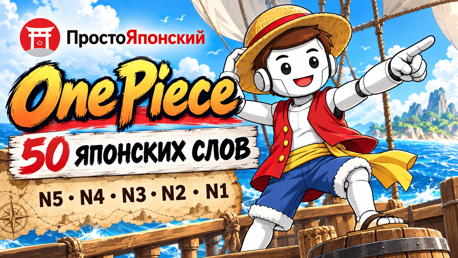 One Piece: 50 японских слов из аниме от N5 до N1