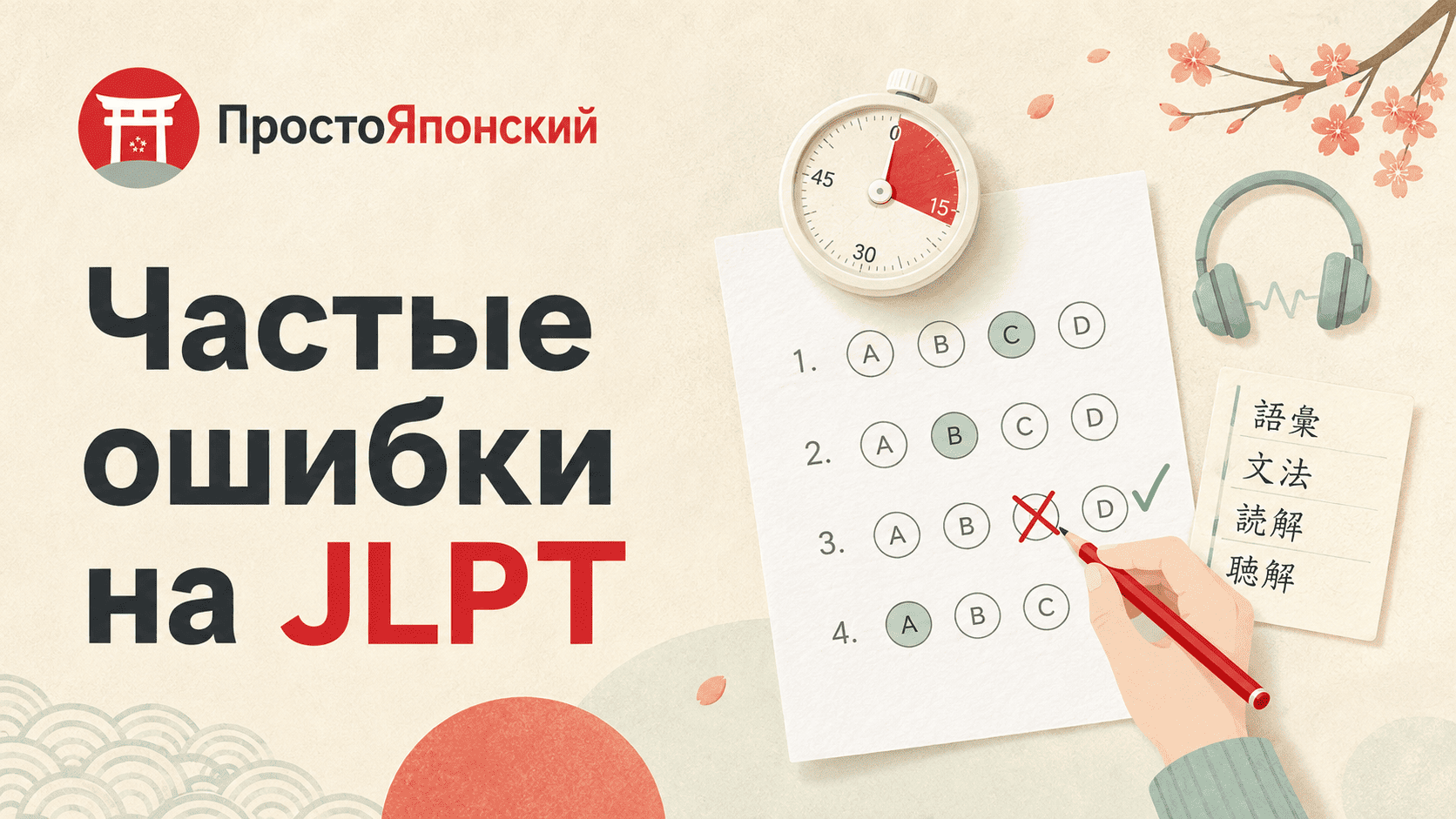 Частые ошибки на JLPT и подготовка к экзамену