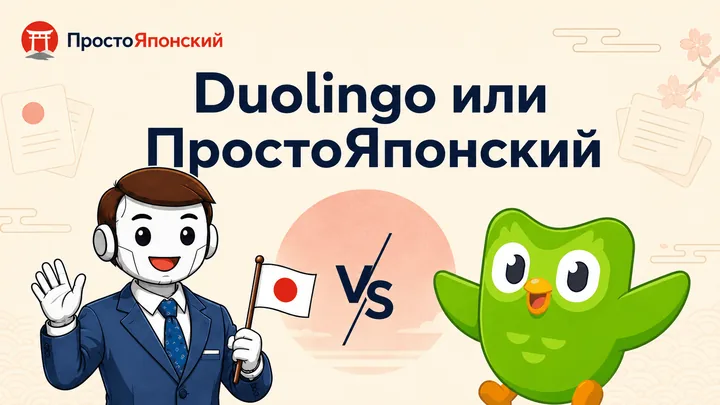 Сравнение Duolingo и ПростоЯпонский для изучения японского