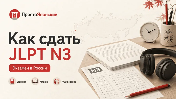 Как сдать JLPT N3: подготовка и экзамен в России